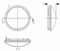 (image for) 24 Watt LED 14" Flush mounts Indoor Light Fixture, AC85~265V