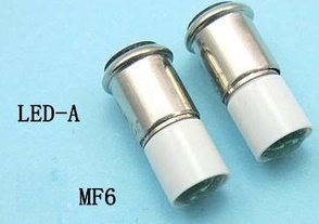 (image for) Midget Flange SX6S base LED bulb 3V LED 4.5V LED 6V 12V 24V, 28V ge 327 bulb led replacement, ge 327 bulb led replacement