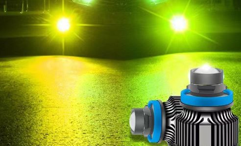 (image for) Dual color White+Ice blue+Lime+yellow, H11 fog light bulb with lenes, h8 led fog lights lime green, h7 led fog lights, h11 led fog lights yellow