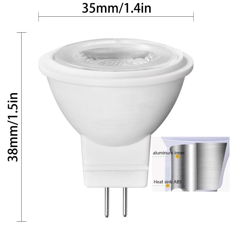 (image for) 3W Mini MR11 GU4 LED spotlight Nightclub bar lighting AC 12V AC 120V AC 230V SCR phase dimming