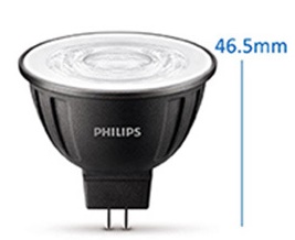 (image for) Philips MASTER MR16 LED spotlight bulb 7.5W, 10° 24° 36° beam, High CRI Ra>90, AC/DC 12V SCR phase Dimmable as Philips halogen 50W replacement