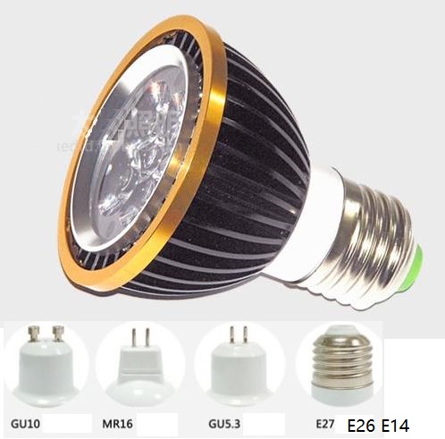 (image for) GU20 led bulb PAR20 spotlight 5W E27 GU5.3 GU10 GU20 bulb using 63mm cup LED spotlight