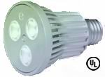 (image for) PAR20, 3x3W=9W power LED light bulb, Warm white, 120V