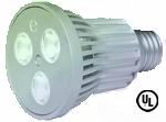 (image for) PAR20, 3x3W=9W power LED light bulb, Warm white, 120V - Click Image to Close