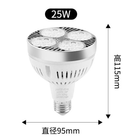 (image for) Lamp e27 par30 LED bulb 25W OSRAM chip for retail store jewelry displays 24° spotlight, Lamp e27 par30 led, Lamp e27 par30 replacement