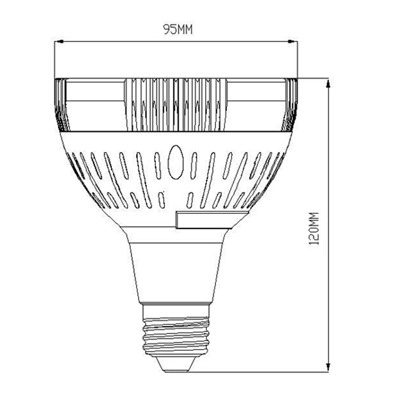 (image for) 277V PAR30 35 watt led spotlight using OSRAM LED chip