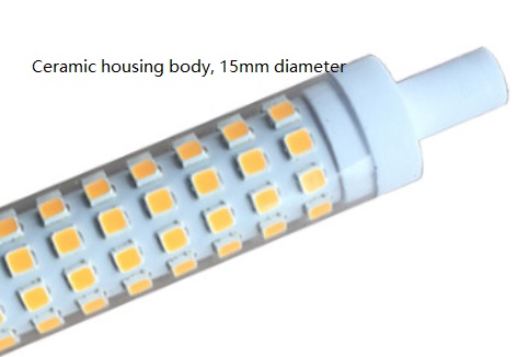 (image for) 277V 10W ceramic R7S LED bulb 118mm Quartz Double Ended