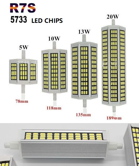 (image for) J189 20W R7S LED bulb Quartz Double Ended as Osram HID R7S lamp retrofit or philips r7s 100 watt halogen bulbs replacement