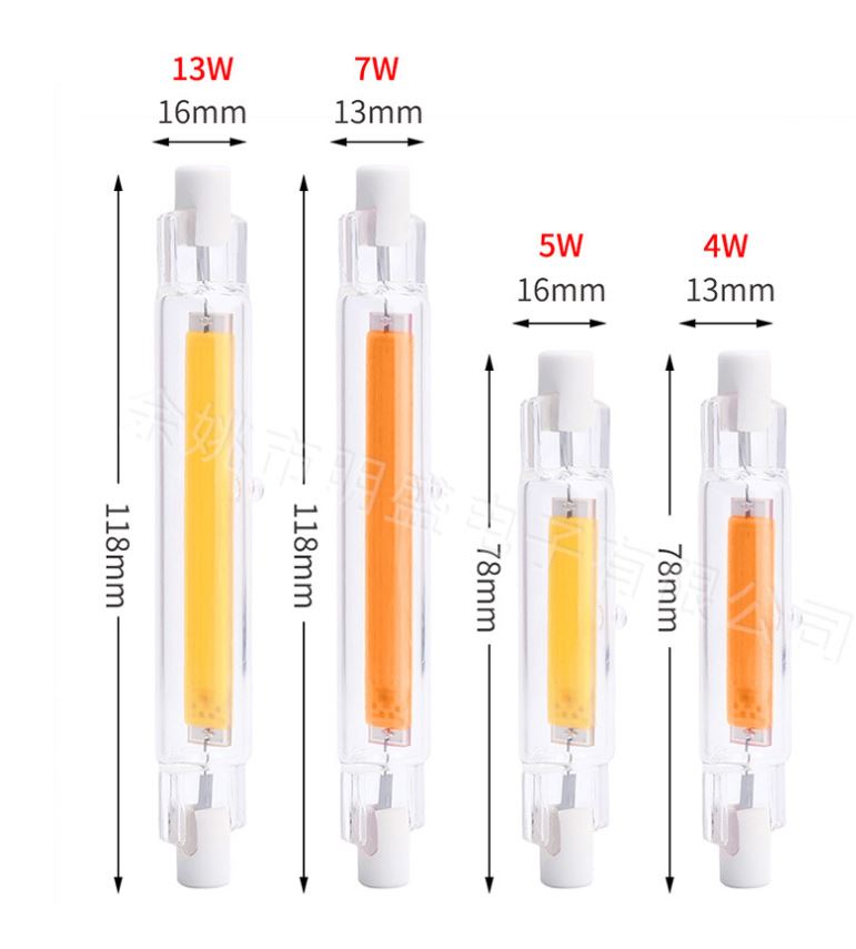 J118 13W LED bulb Quartz Double Ended as r7s osram replacement