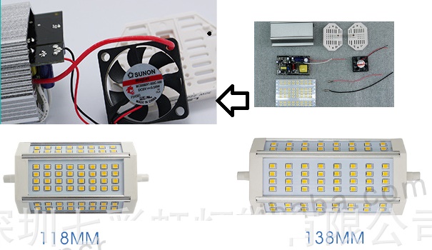 (image for) 30W J138 r7s led bulb 300w equivalent replacement osram philips