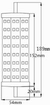 (image for) 13 watt Double Ended R7 LED light bulbs, MOL 7-7/16", AC85~265V