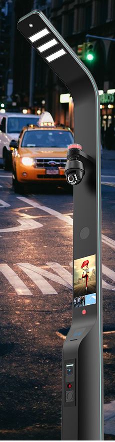 5G smart street light solution Smart Street Light Pole Empowers