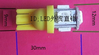T10 WEDGE LED Instrument Panel light bulb 12V 24V, colorful