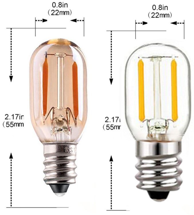 (image for) T22 E14 E12 12V~24V 1W Marine lights LED bulb for machine tools, 12V or 24V Constant voltage driver is the best for PWM Dimmer, Constant Voltage Dimmer