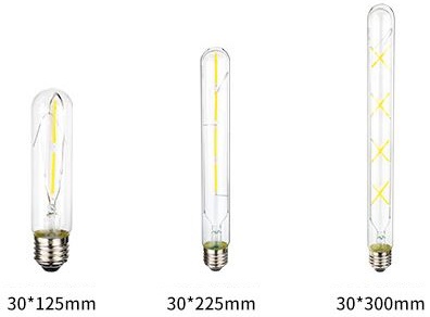 (image for) T10 tube led bulb 8W T30 tube led bulb with Filament LED DC 4.2V. DC 5V, DC 12V, DC 24V, DC 36V,  DC 48V, DC 60V - Click Image to Close