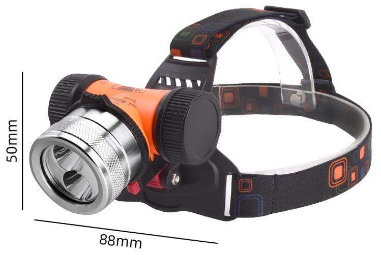 (image for) IP68 Waterproof Underwater led headlamp 10W T6 LED chip Led Headlight 20650 lithium battery for diving, bicycle riding, Fishing, caving, daily carrying, teaching, camping