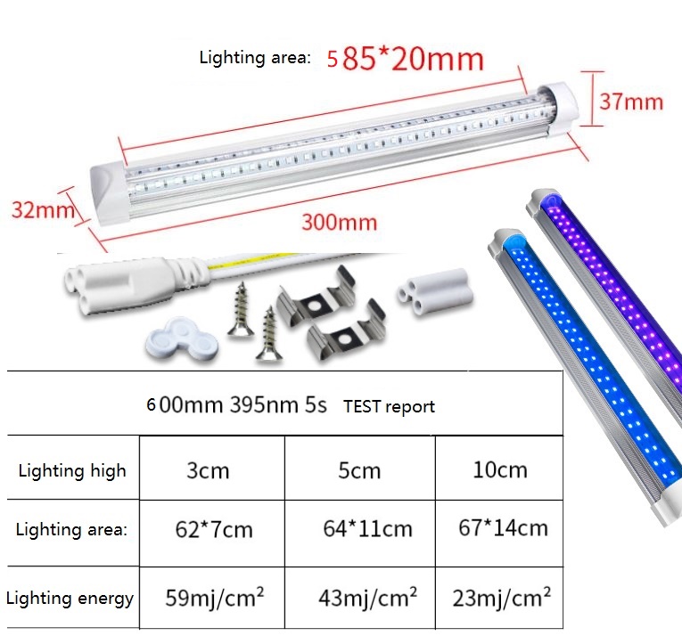 (image for) 2FT T8 UV Lamp 20W 365 nm 395 nm for Ultraviolet curing mechine