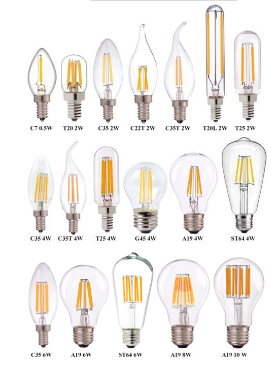 6W different shape Triac dimmable led bulb phase dimming led