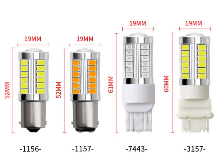 (image for) 4W 7507 led turn signal bulb equivalent 1156 1157 3156 3157 7440 7443 BAU15S/ 7507 LED Turn Signal Light - Click Image to Close