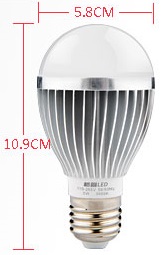 (image for) E27 medium screw base A19, 5 watt led light bulbs,AC85~265V