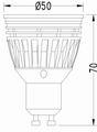 (image for) GU16,GU10 Base, 5 watt, dimmable LED spotlights,230V