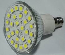 (image for) JDR LED light bulb replacement, E14, 5W, 27pcs LEDs, Cool white