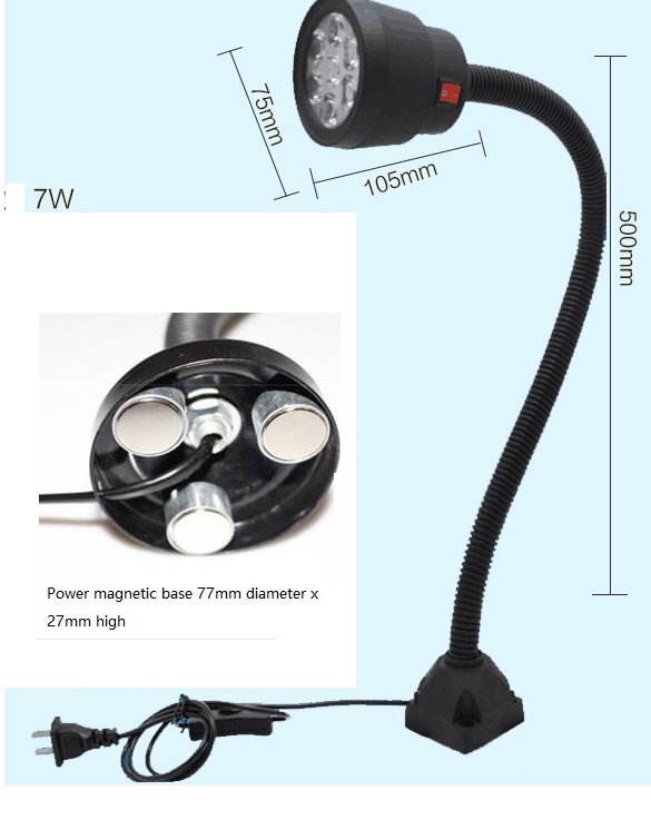 (image for) 7W LED machine tool work light CNC machine work lamp 24V 36V - Click Image to Close