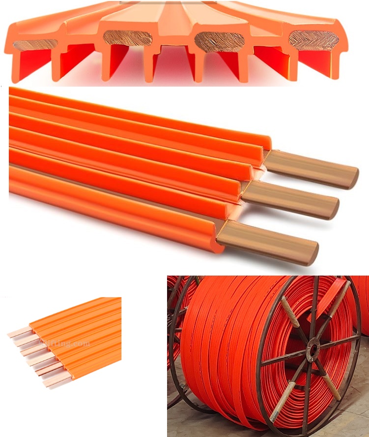 (image for) 6mm² Seamless Conductor bar, Isulator conductor rail 3P, 4P, 6P for Seamless Conductor Rail System