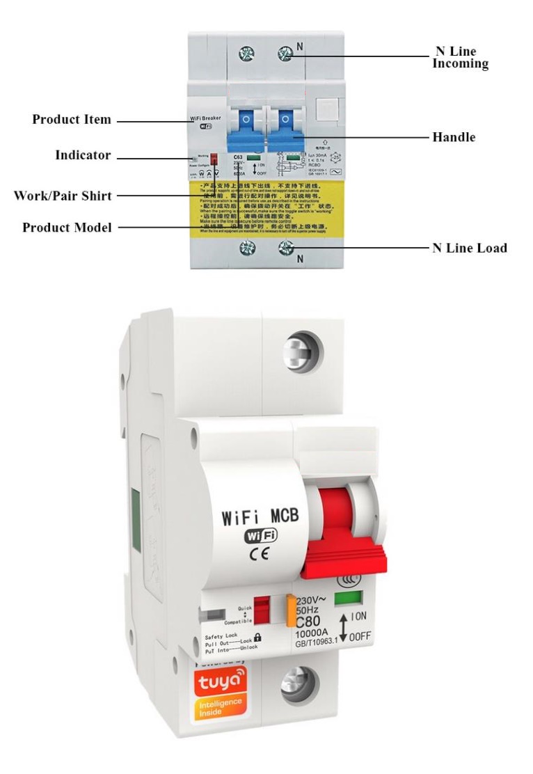 (image for) WiFi smart circuit breaker Miniature Circuit Breaker 2P 125A - Click Image to Close