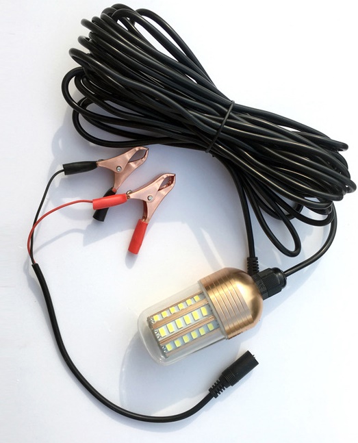 (image for) 30 watt 12V 24V boat lamp, IP68 waterproof, Yacht led lamp, Outdoor waterproof marine LED fish attracting light, boat fish attracting light fishing light fish gathering Light